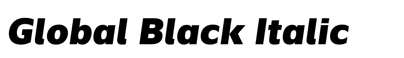 Global Black Italic